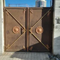 درب ماشین رو درب حیاط