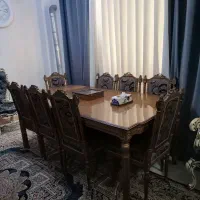 میز نهار خوری چوب گردو