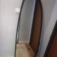 آینه قدی دفرمه با فریم مشکی و نئون بنفش|آینه|زنجان, |دیوار