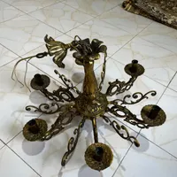 لوستر ۶شاخه برنز اصل