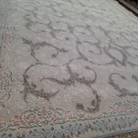 فرش ۱۲ متری ۱۲۰۰ شانه تراکم ۳۶۰۰ برجسته طلا کوب|فرش|خاوران, |دیوار