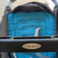 کالسکه تک آبی طوسی سه چرخ گراکو GRACO مدل Fast Act|کالسکه و لوازم جانبی|اهواز, گلستان|دیوار