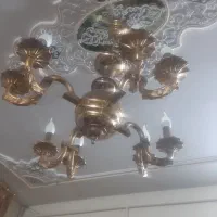 ۴ تا لوستر برنزی چشمه نور آنتیک+هدیه