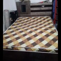 تخت دونفره همراه تشک سالم معاوضه بافرش