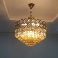 لوستر کریستالی کاملا نو