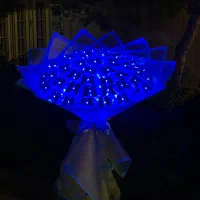 دسته گل پروانه با نور ال ای دی