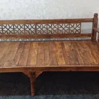 تخت سنتی چوبی زیبا کاملا نو|مبلمان خانگی و میز عسلی|امیدیه, |دیوار