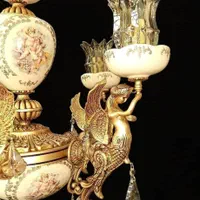 لوستر چینی برنز/برنز مدل فرشته|لوستر و چراغ آویز|تبریز, |دیوار