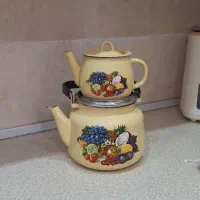 کتری قوری لعابی وارداتی