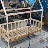 تخت خواب کلبه ای|تخت و سرویس خواب|سیاهکل, |دیوار