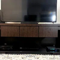 میز تلویزیون/تی‌وی 2طبقه همراه 3 عدد کشو+شیشه دودی|میز تلویزیون|تهران, سازمان برنامه شمالی|دیوار