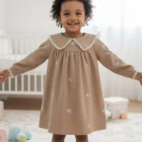 سرافن جنس لینن|کفش و لباس بچه|خورموج, |دیوار