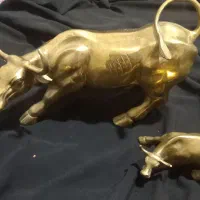 گاو برنجی تزئینی زیبا