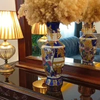 گلدان قلم آبی اصل ژاپن