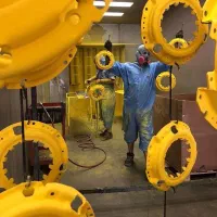 استخدام نیرو جهت رنگ کوره ای