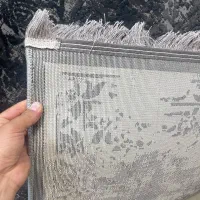 فرش ماشینی ۱/۵و۴و۶و۹و۱۲ متری طرح مدرن طوسی مشکی|فرش|تهران, بازار|دیوار