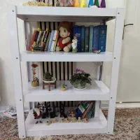 قفسه کتاب و گل چراغدار|کتابخانه، شلف، قفسههای دیواری|ری, جوانمرد قصاب|دیوار