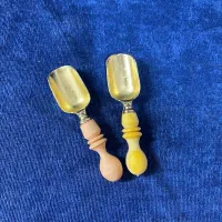 قاشق پیمانه ادویه دسته چوبی