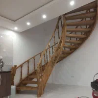 ساخت پله دوبلکسی ونرده چوبی|خدمات پیشه و مهارت|اراک, |دیوار