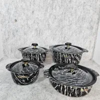 سرویس قابلمه ۸پارچه پروانه ای زبرا پرتو|ظروف پخت‌وپز|قم, ولیعصر|دیوار