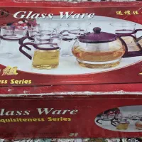 ست قوری و لیوان چایخوری پیرکس