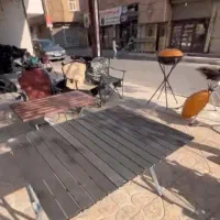 میز آلمینیومی ۶ نفره