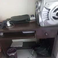 میز کامپیوتر همراه کتابخانه
