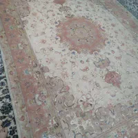 جفت قالی تبریز گل ابریشم نقش علیا 9 متری