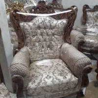 مبل۹نفر استیل بهمراه میزوعسلی چوب گردو درحدنو|مبلمان خانگی و میز عسلی|قزوین, |دیوار