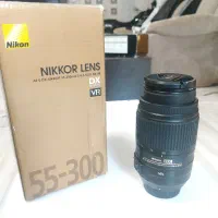 لنز زوم تله فوتو  nikon 55-300 DX VR
