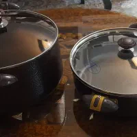 قابلمه بزرگ تفلون و یک ماهیتابه بزرگ تفلون|ظروف پخت‌وپز|تهران, وردآورد|دیوار