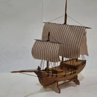کشتی بادبانی دکوری چوبی|مجسمه، تندیس، ماکت|تهران, سلسبیل شمالی|دیوار