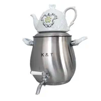 کتری قوری استیل کف چدن