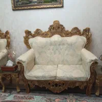 مبل استیل 7نفره نو با میز عسلی حراج بخاطر کمبود جا