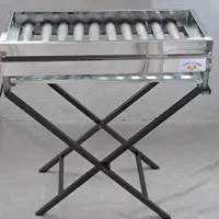 منقل گازی استیل 10 چدن کباب پز گازی باربیکیوپایه