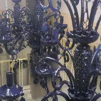 لوستر طرح باکارت سرمه ای