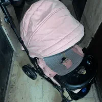 کالسکه کودک بسیار تمیز دخترانه در حد نو