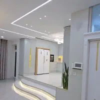 اجرای کناف .طراحی داخلی تی وی وال . پارکت .قرنیز