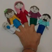 عروسک انگشتی خانواده....