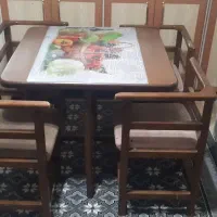 میز ناهار خوری ۴ نفره سالم  کم جا