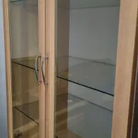 کمد ویترین و کتابخانه ام‌دی‌اف (بسیار جادار و محکم