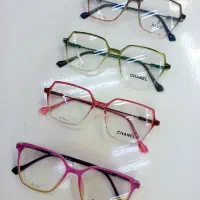 عینک طبی چنل رنگ شفاف تمام کائوچو روبینی سرخود
