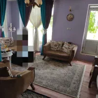 پرده مخمل رنگ بنفش و فیروزه ای