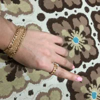 دستبند کارتیر انگشتر کارتیر انگشتر استیل مژه جیول