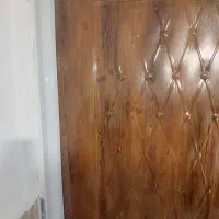 ساخت درب چهارچوب چوبی همراه درب اطاقی سرویس لاب،
