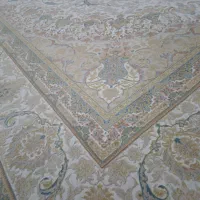 ۲عدد فرش ۹ متری ۱۲۰۰ شانه ابریشم دستباف گونه|فرش|میاندوآب, |دیوار