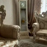 مبل استیل۷ نفره با جلومبلی و عسلی و ساعت ایستاده|مبلمان خانگی و میز عسلی|شهریار, شهریار|دیوار