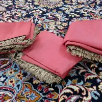 رومیزی های مخمل یراقدوزی قدیمی آستردار و قو تزینی|صنایع دستی و سایر لوازم تزئینی|رباط‌کریم, رباط‌کریم|دیوار