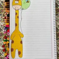 قبول سفارش طراحی دفتر مشق|تابلو، نقاشی، عکس|اسفراین, |دیوار