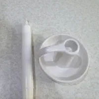 جاشمعی و شمع ایکیا سفید شیری|صنایع دستی و سایر لوازم تزئینی|تهران, سازمان برنامه جنوبی|دیوار